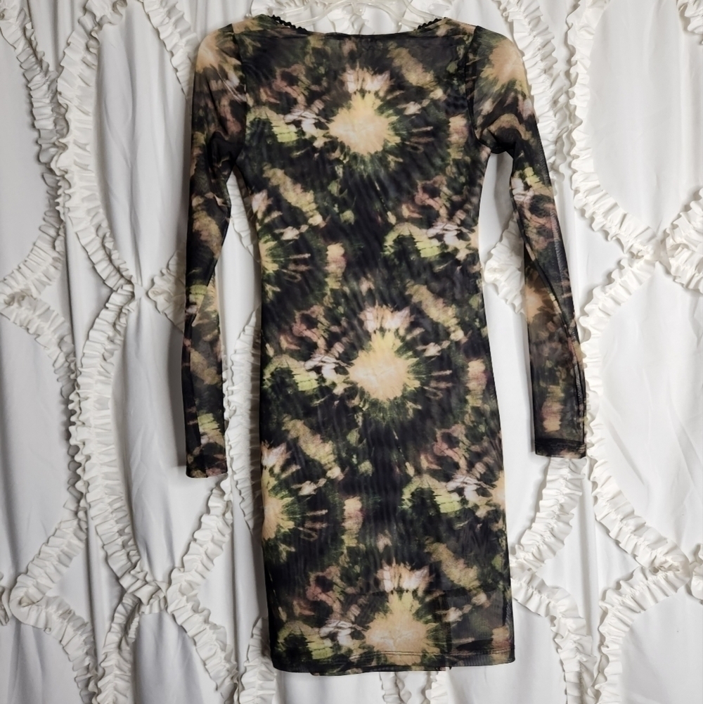 New Asos TopShop Tie Dye Mini Dress 2 - Picture 3 of 5